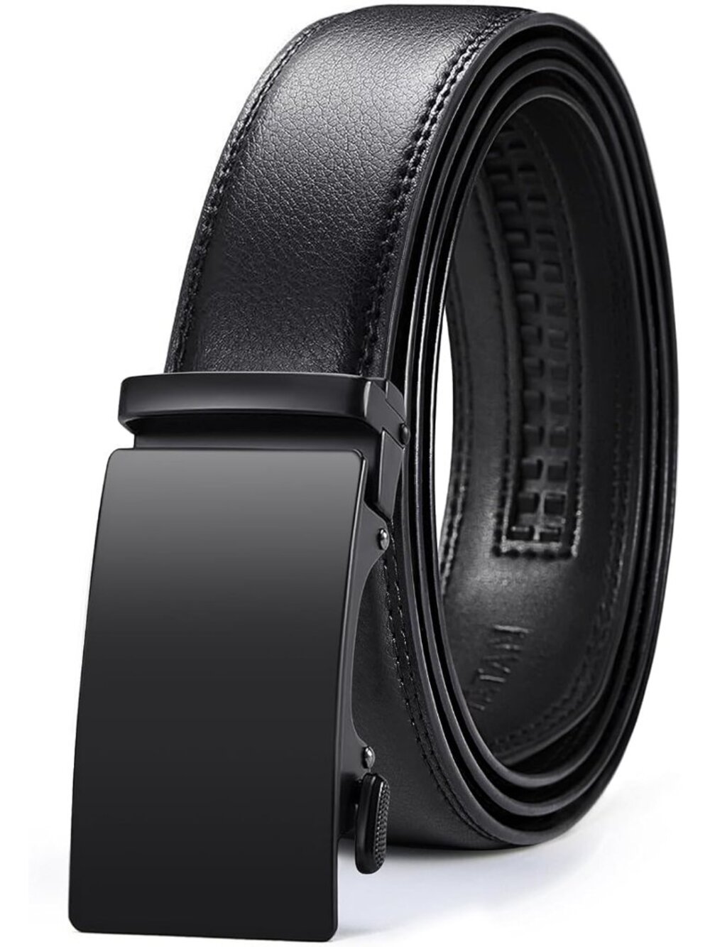 Men's Belt Leather Ratchet Belt for Men Dress Casual Every Day with Adjustable B